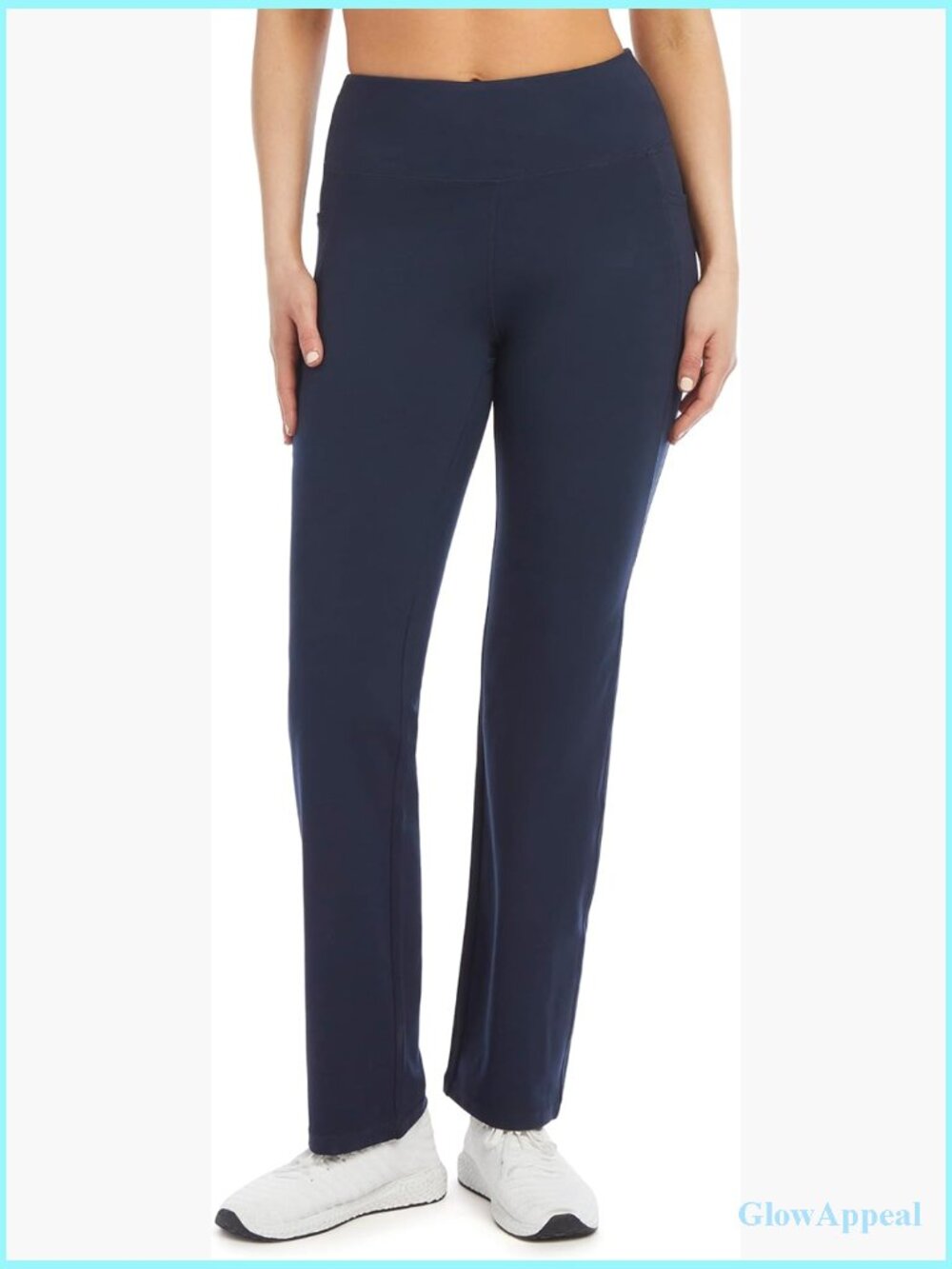 Slim Flare Yoga Pants with Pockets High Rise 31" Inseam